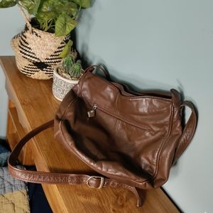 Vintage Carlos D'Santi brown genuine leather purse